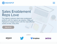 Tablet Screenshot of highspot.com